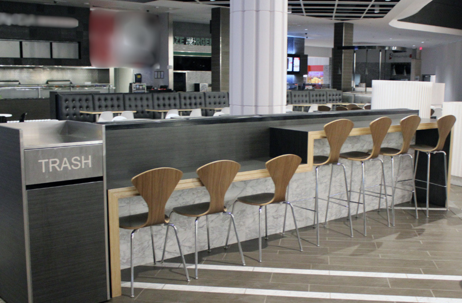 commercial food court installation for national chain